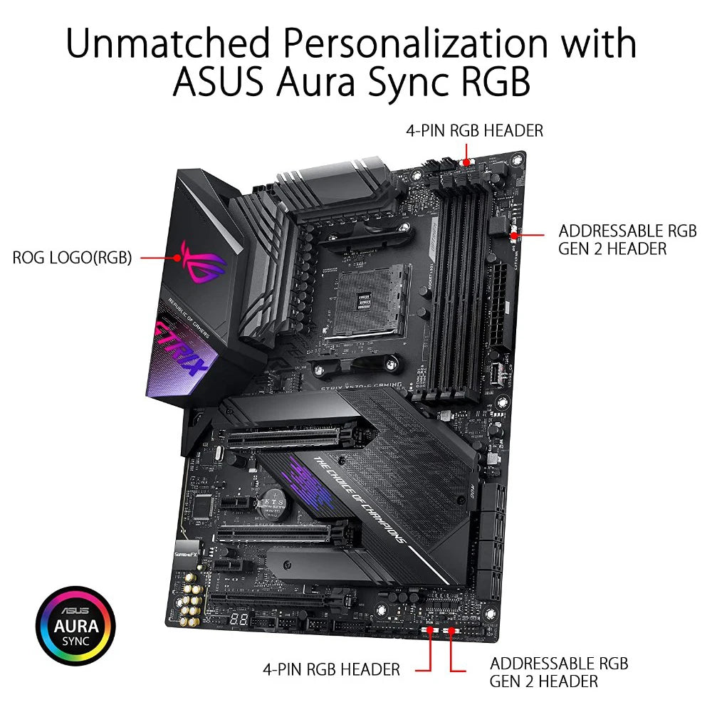 ASUS ROG STRIX X570-E GAMING Socket AM4 AMD X570 Motherboard DDR4 128GB M.2 PCI-E 4.0 R9 R7 R5 R3 Cpus HDMI Display Port USB3.2