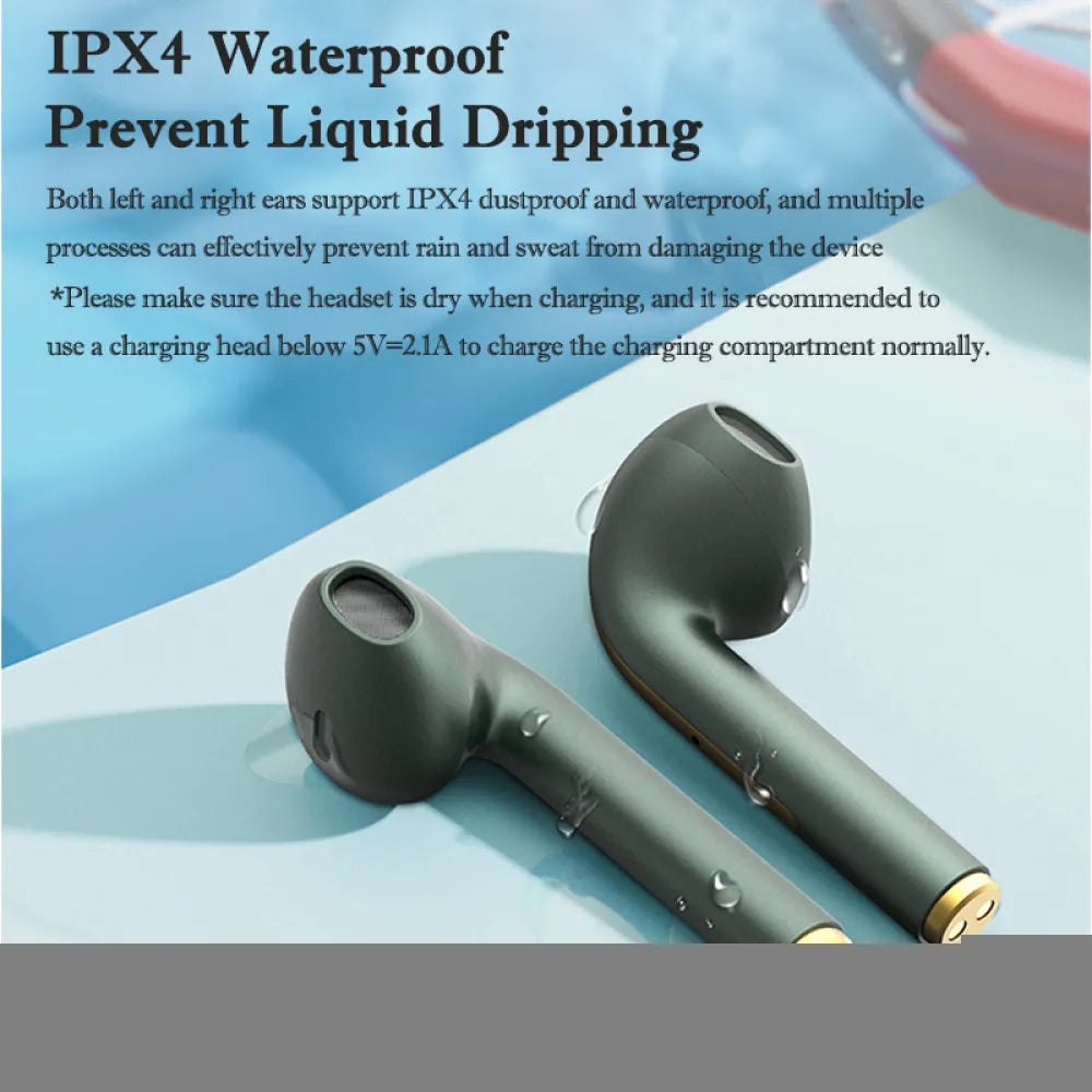 Wireless Earphone Noise Cancelling Update Bluetooth 5.3 Headset HD Music Headphone In-Ear Handsfree With Mic