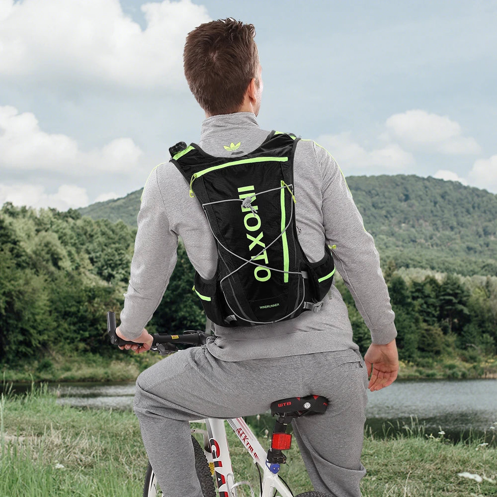 cycling hydrating backpack hiking marathon hydrating, with 1.5L water bag 500ml water bottle