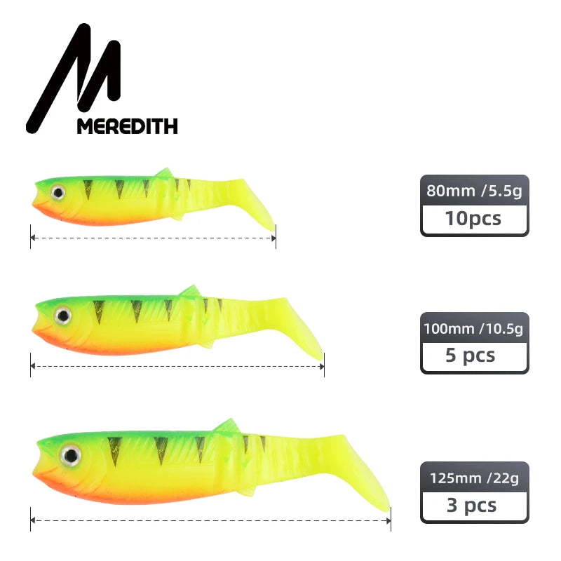 Cannibal Baits 80mm 100mm 125mm Artificial Soft Fishing Lures Wobblers Fishing Soft Lures Silicone Shad Worm Bass Baits