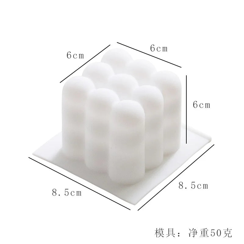 Six-link magic ball candle mold INS creative magic cube round ball aromatherapy candle soft silicone mold
