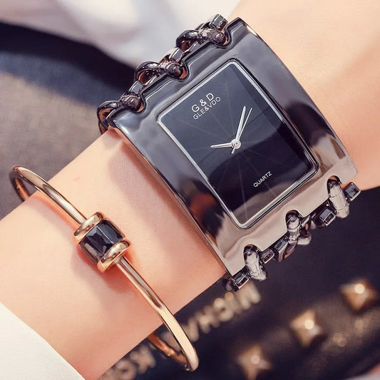 Watch For 2023 Luxury Brand Stainless Steel Strap Analog Womens Quartz Watch Casual Watch Ladies Wristwatch
