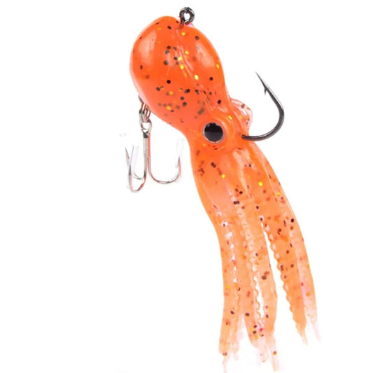 Built-in counterweight Fishing Lure 23g 9cm Long Tail Soft Octopus Artificial silicone Soft Bait