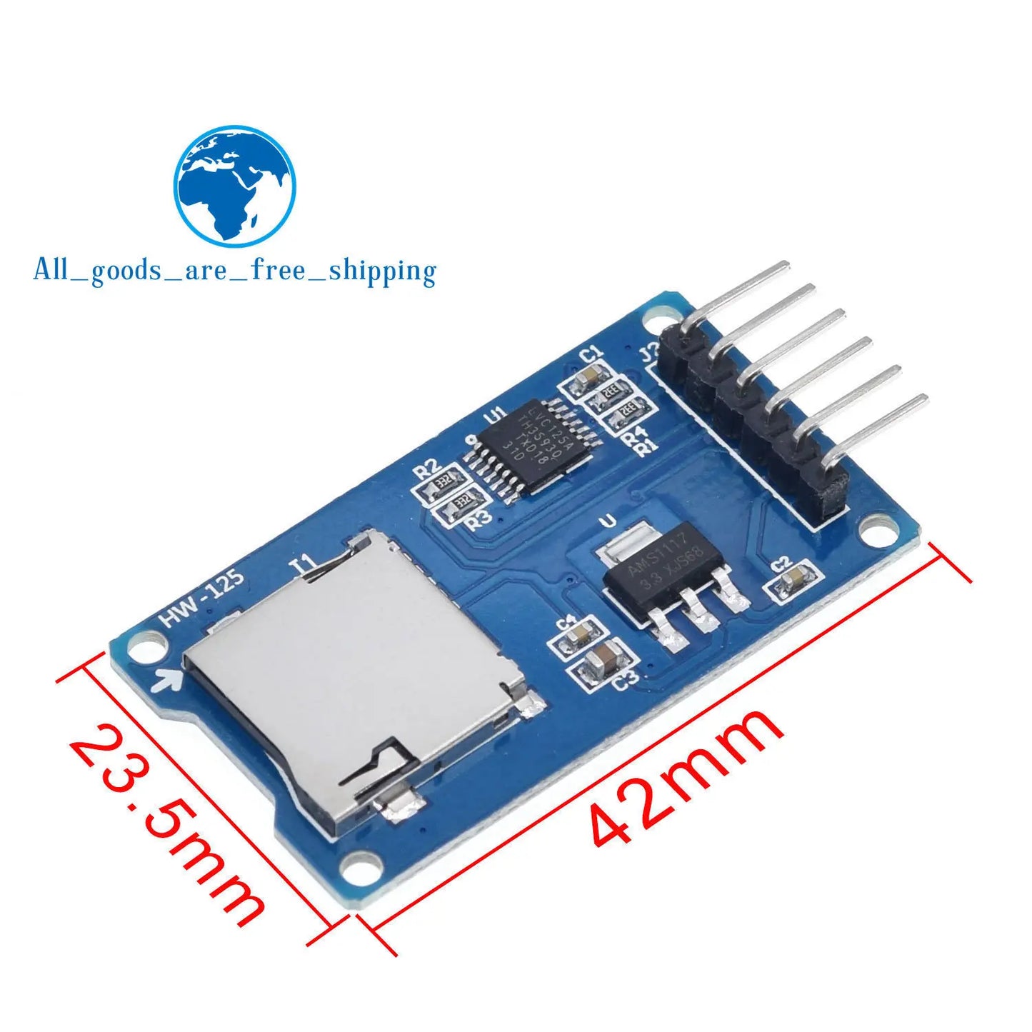 TZT Micro SD Storage Expansion Board Micro SD TF Card Memory Shield Module SPI For Arduino Promotion