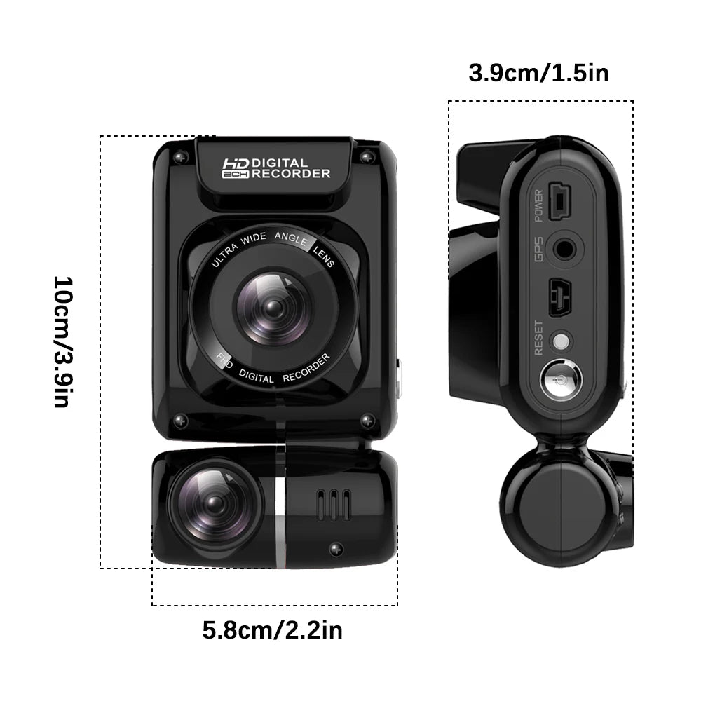Mini Hidden 4K 2160P Dual Lens Car DVR WIFI GPS Logger Novatek 96663 Chip Sony IMX323 Sensor Dual Camera Dash Cam Recorder D20