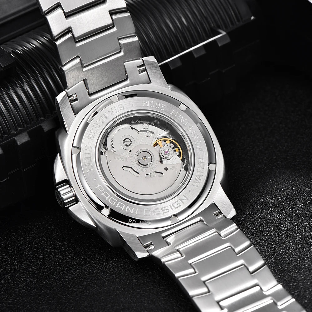 43MM Ceramic Bezel Men Mechanical Watch Top Brands Sapphire Glass Automatic Watches NH39 Stainless Steel Watch Men