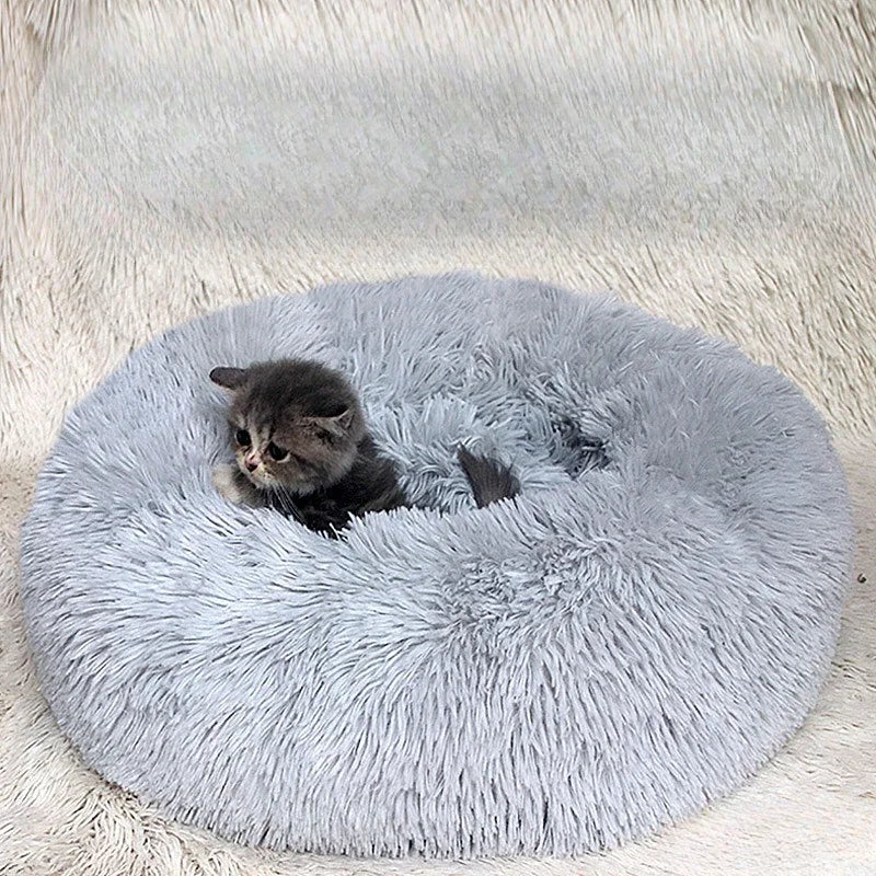 🌸Winter Warm Sofa Pet Dog Bed Comfortable Donut Cuddler Round Dog Kennel Ultra Soft Washable Dog and Cat Cushion Bed