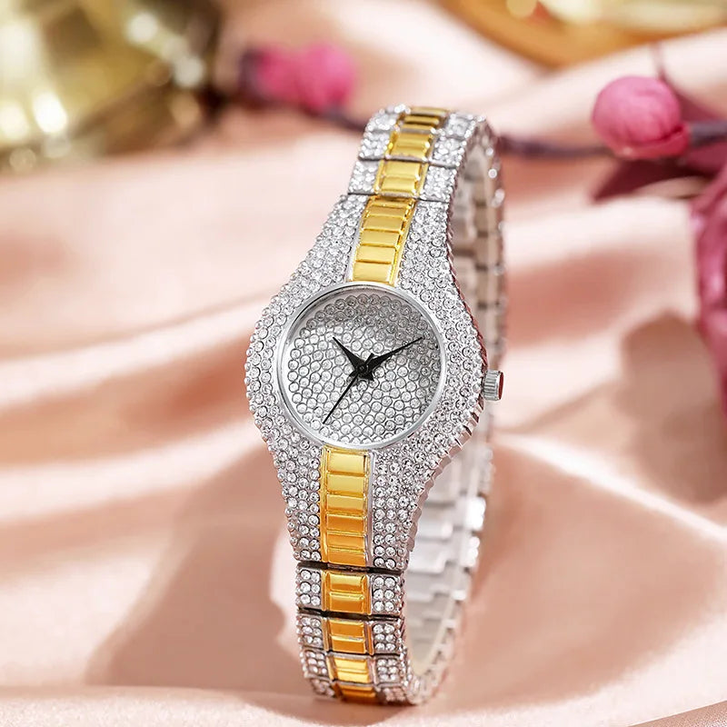 Luxury Brand Rhinestone Diamonds Women Watches Quartz Bracelet Dress Bangle Watch Ladies Wristwatches Clock reloj mujer