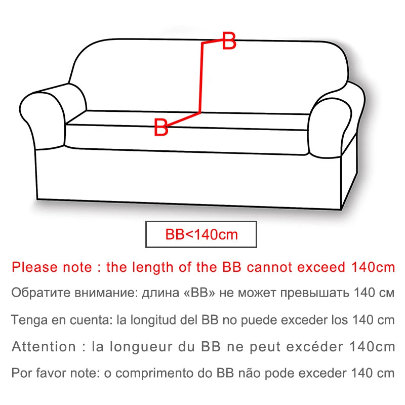 High Grade Plush Stretch Sofa Covers for Living Room Sectional Corner Couch Slipcover Elastic Furniture Protector 1/2/3/4 Seater