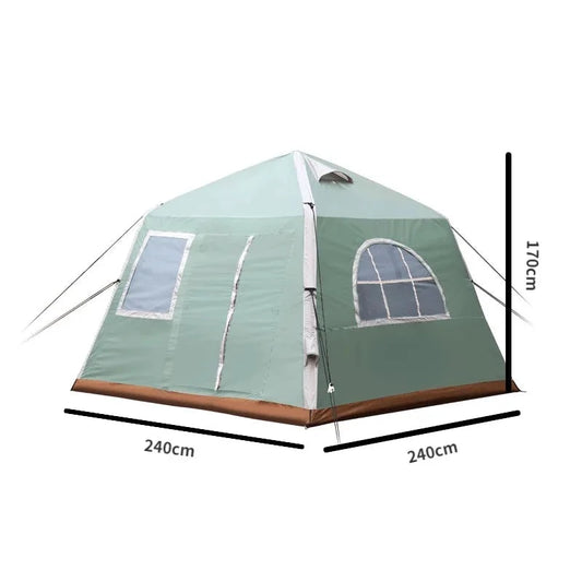 Outdoor Big Tent 5-8 People Family Exquisite Camping Inflatable Cabin Air Tent  Ultralight Tent  Tentes  Inflatable Party Tent