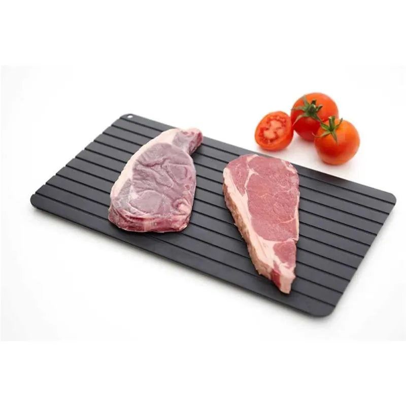 🌸1pcs Fast Defrost Tray Fast Thaw Frozen Food Meat Fruit Quick Defrosting Plate Board Defrost Tray Thaw Master Kitchen Gadgets