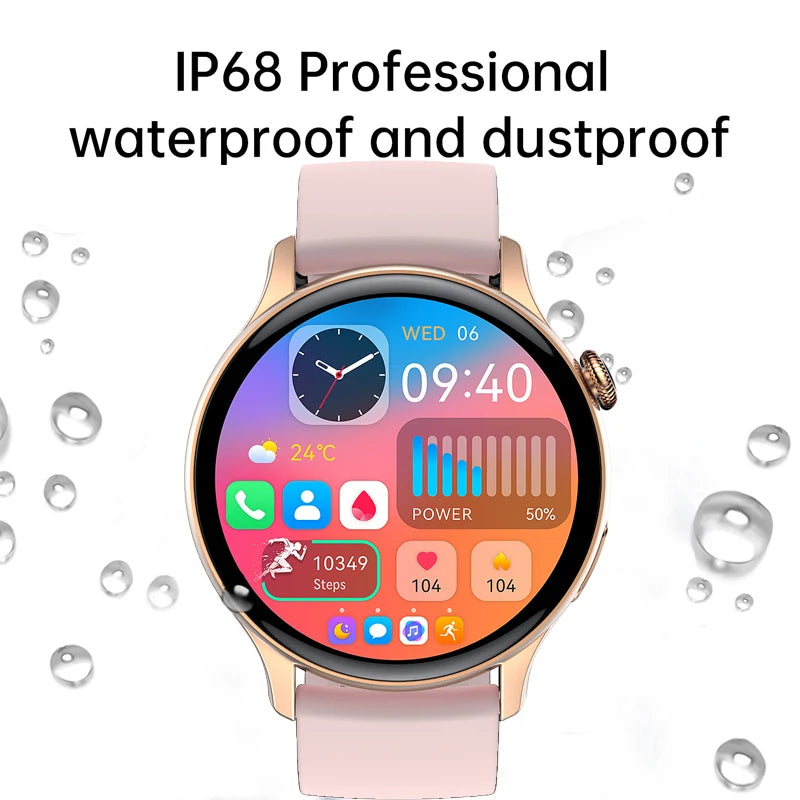 New Smartwatch 1.43 inch Full Screen Bluetooth Calling Heart Rate Sleep Monitor Sport Models Smart Watch For Men Women+Box
