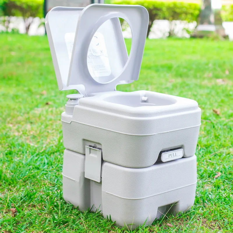 10L/20L RV Outdoor Squatting Toilet for The Elderly Mobile Outdoor Toilet Pregnant Women Portable Camping Toilet Flushing Mobile