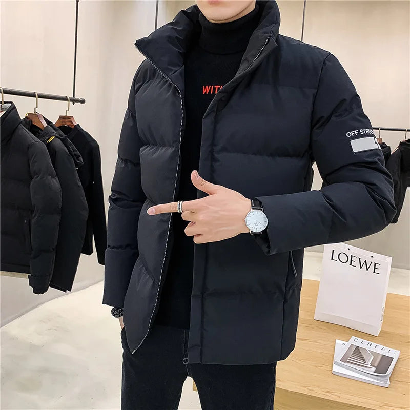 Men Thickened Puffer Jackets 2023 Winter Down Cotton Jacket Padded Jacket Man Warm Coats Clothes Ropa De Hombre Men Clothing