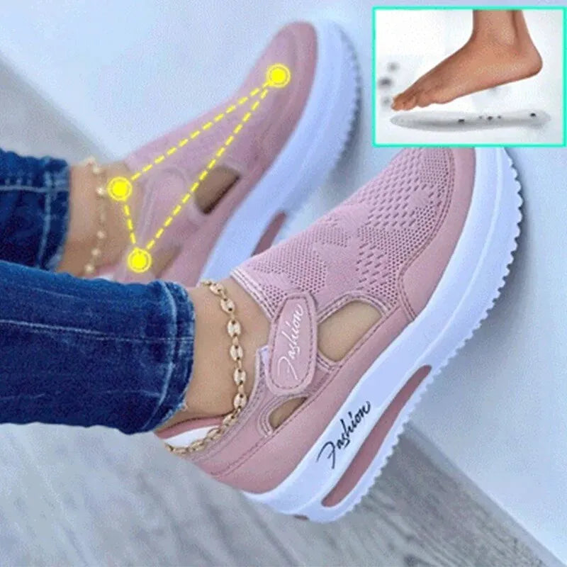 Red Casual Shoes, WOMEN'S Breathable Fashion Brand, Summer WOMEN'S Sandals Platform, Vulcanized Shoes, WOMEN'S New Sports Shoes