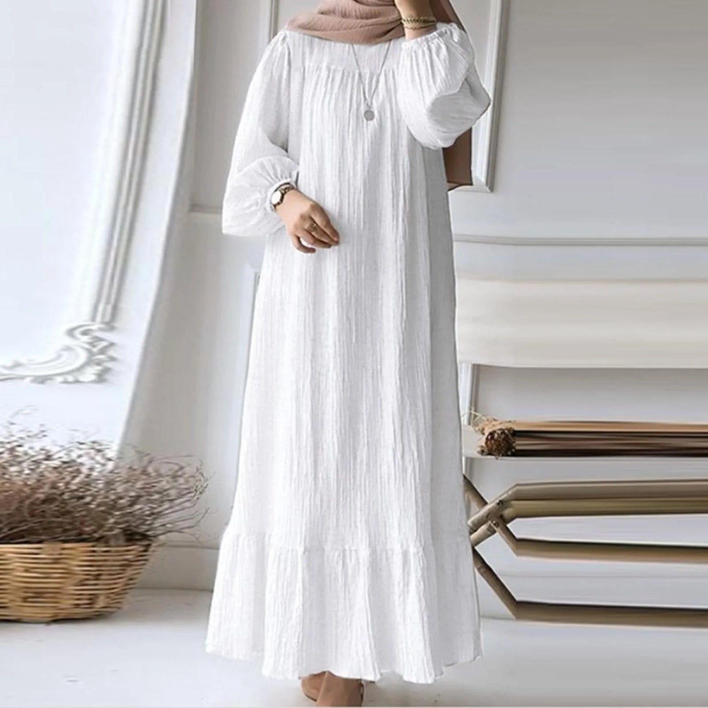 Turkey Abaya Mulism Fashion Dresses Long Sleeve Maxi Sundress Abayas For Women Eid Mubarek Robe IsIamic Vestidos Kaftan