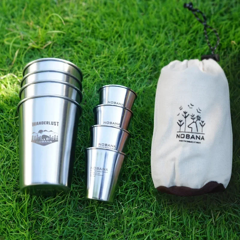 Camping Portable Water Cup Travel Coffee Cup Picnic Barbecue Beer Cup