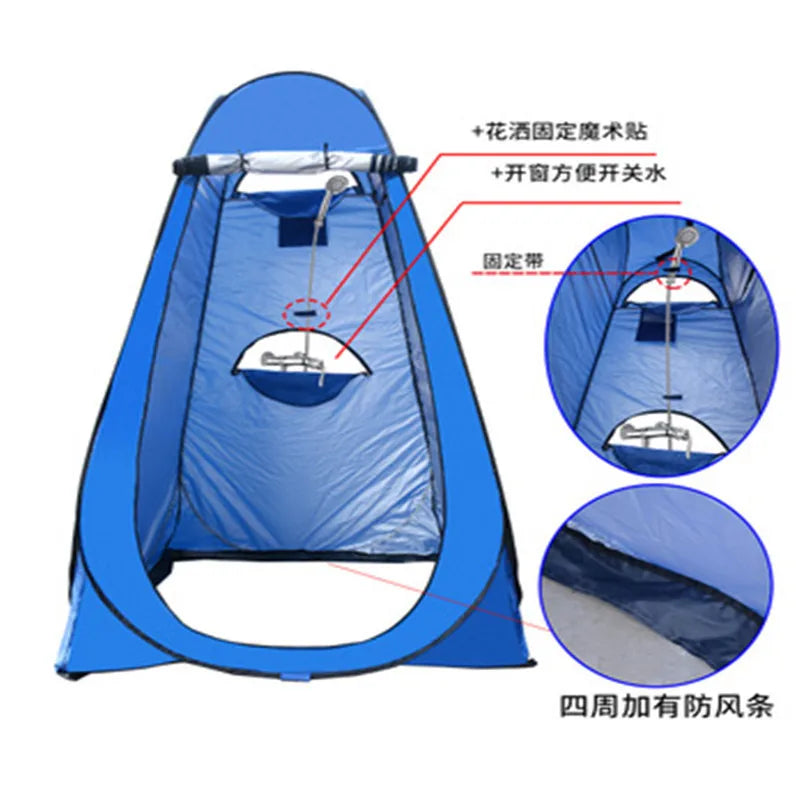 Outdoor Camping Toilet Changing Tent Shower Bath Tent Fishing Photography Bathroom Changing Shed Auto Speed Open Tents Camping