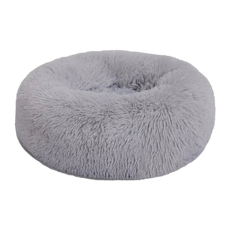 Ultra Soft Washable Dog And Cat Cushion Bed Winter Warm Sofa Comfortable Donut Cuddler Round Plush Dog Kennel Pet Dog Bed Xmas