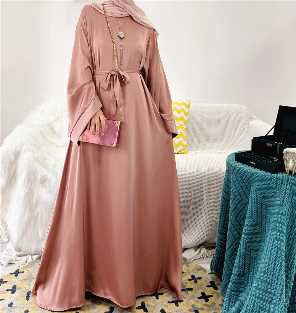 2022 Ramadan Muslim Dress Eid Mubarak Chiffon Open Abaya Kimono Dubai  Islam Kaftan  Clothes Abayas For Women Robe Femme Caftan