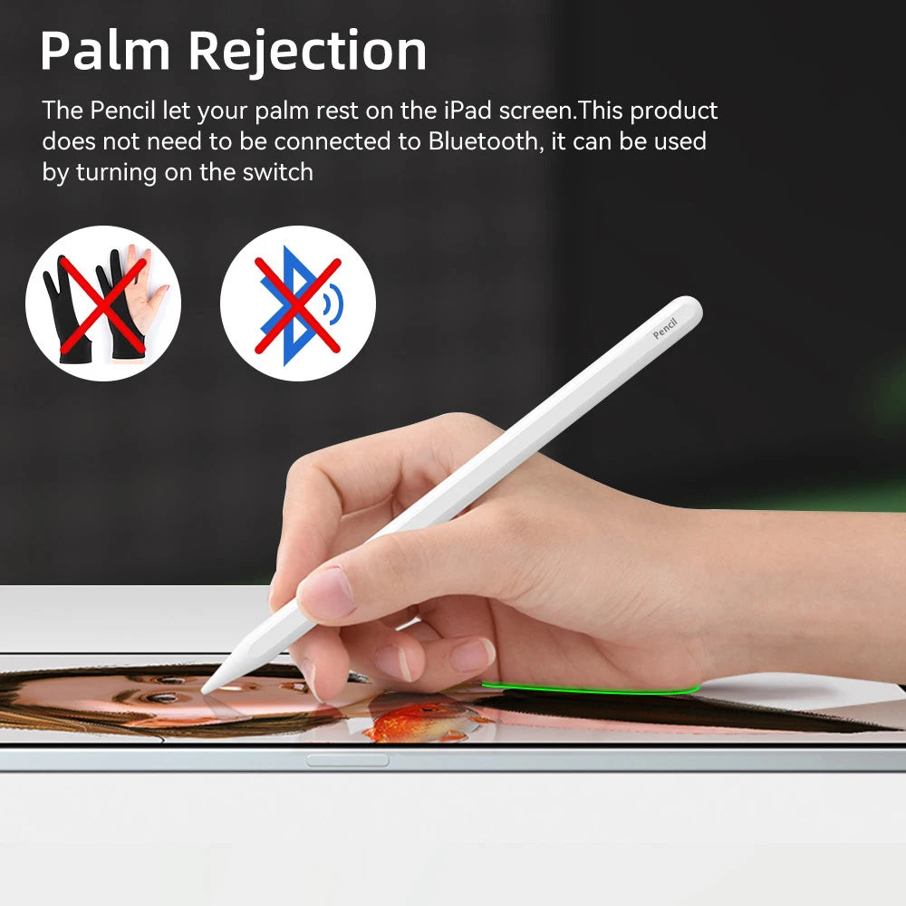 iPad Pencil Palm Rejection Stylus Pen Tilt Sensitivity Ipad Accessories Pro Air Mini 1st 2nd Apple Pencil