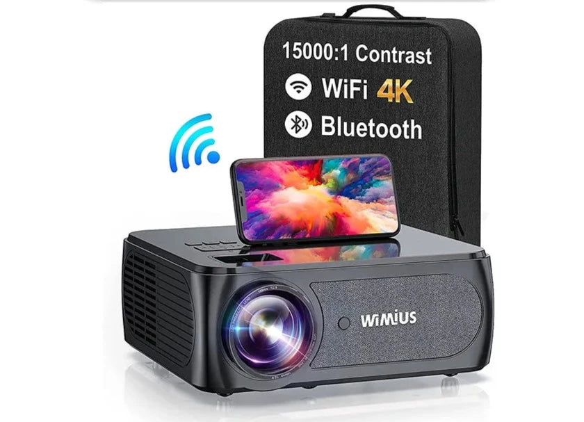 sofia ☘️ K8 4K Projectors 5G WiFi Bluetooth Full HD Projector Native 1080p 15000 Contrast 4P/4D Keystone Outdoor Video Projector