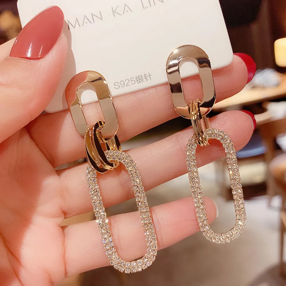Stud Earrings for Women Vintage Pearl Dangle Drop Gold Color Earring Set 2021 Trend Earings Women Jewelry