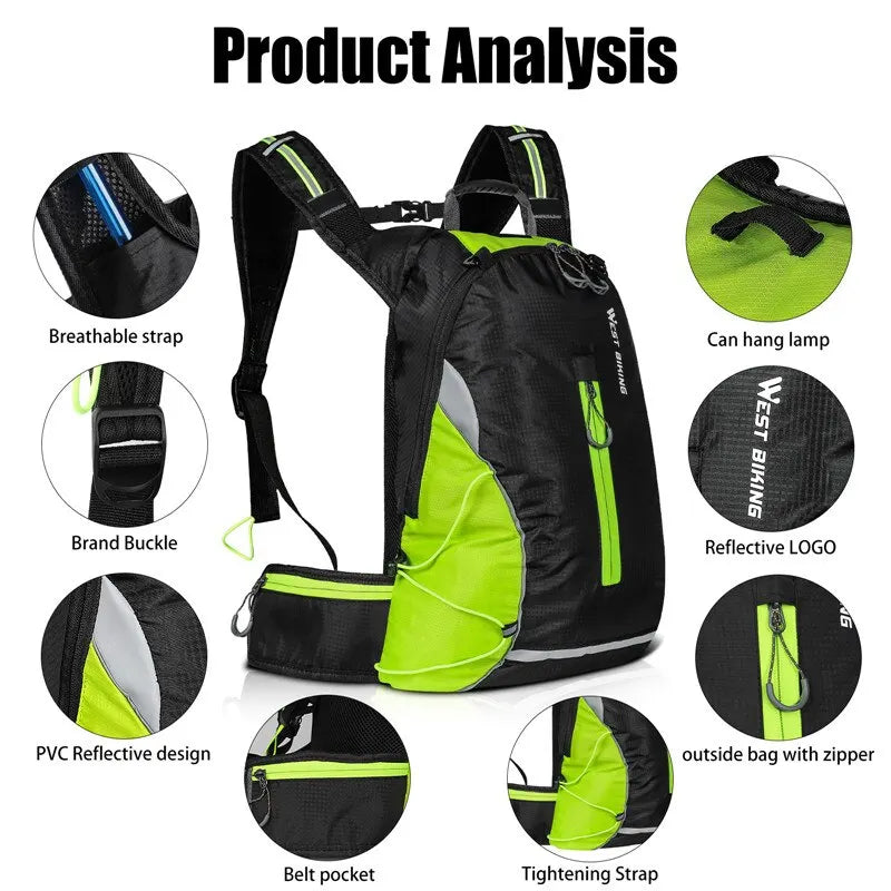 Portable Breathable Ultralight Bicycle Bag Outdoor Sport Climbing Travel Hiking Hydration Bag