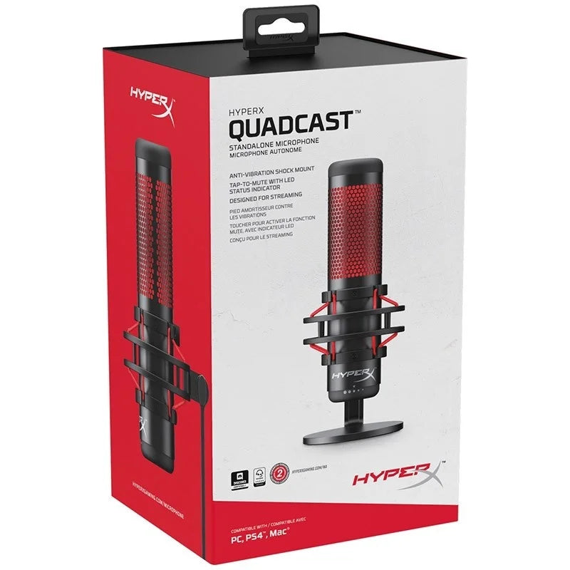 Original HyperX QuadCast S Microphone QuadCast USB Condenser Microphone SoloCast USB Mikrofon DuoCast MikrofonFor PC PS4 PS5