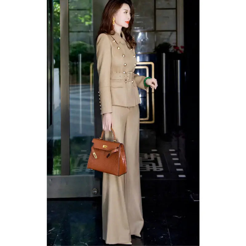 2023 Autumn and Winter New Women's Wear Small Fragrant Wind, High end, Fashionable and dignified, Grand and Fashionable Set, Cof