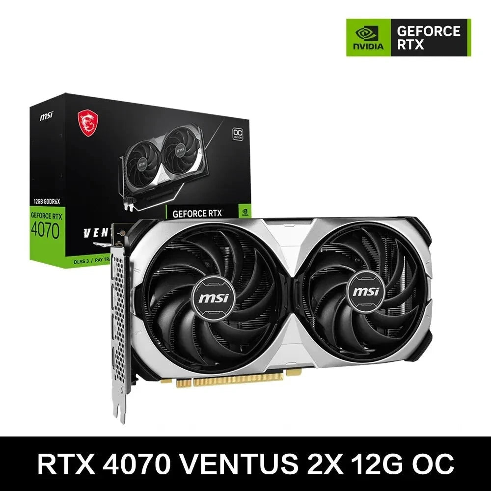 GeForce RTX 4070 VENTUS 2X 12G OC Gaming Graphics Card 12G GDDR6X 192Bit PCI Express 4.0 HDMI DP 8Pin Desktop Video Card New