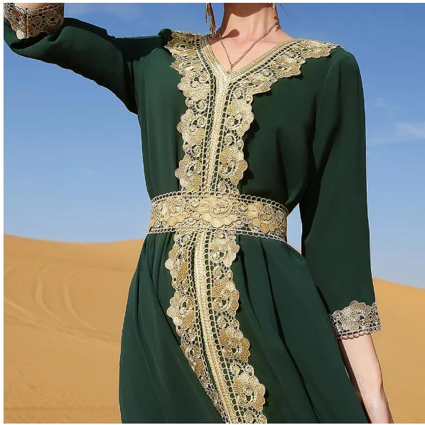 Ramadan Eid Chiffon Abaya Dubai Turkey Islam Muslim Long Dress Abayas For Women Robe Caftan Marocain De Soiree Femme Musulmane