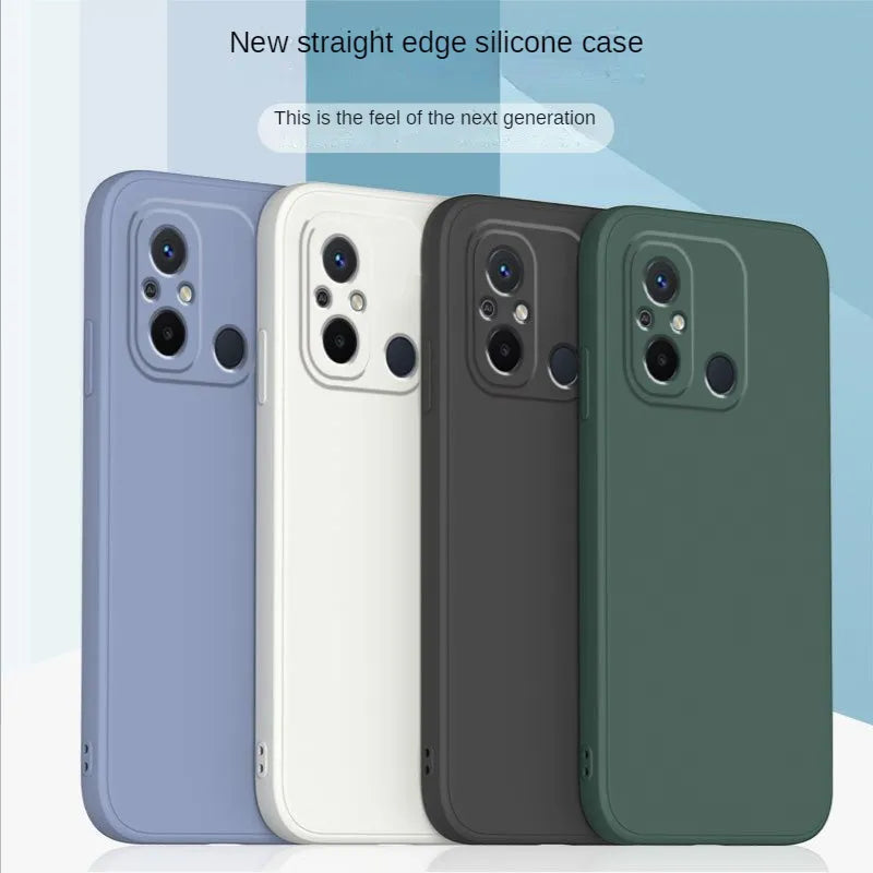 mobile phone case new for Xiaomi redmi12C Anti-fall for 22120RN86C silicone solid color