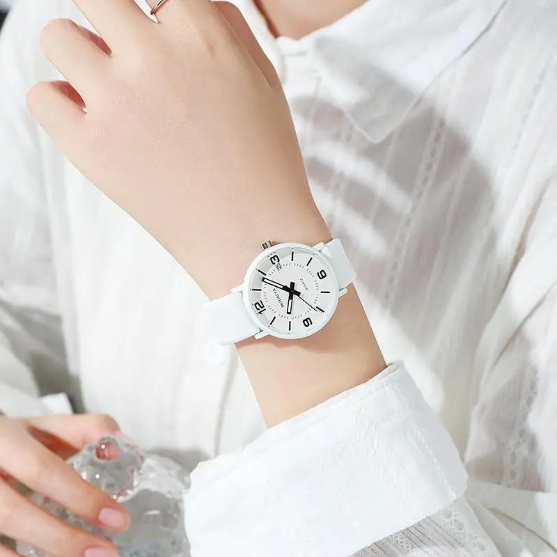 Simple Women Digital Waterproof Watch Calendar Silicone Tape Quartz Watch Student Girls Wristwatch Montre Femme Relogio Feminino