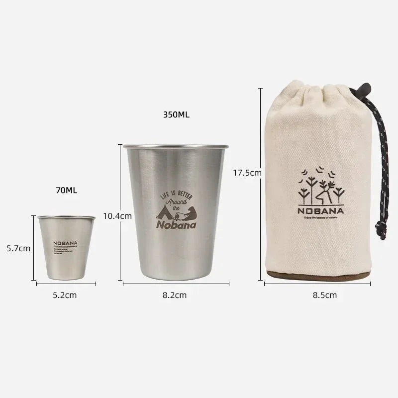 Camping Portable Water Cup Travel Coffee Cup Picnic Barbecue Beer Cup