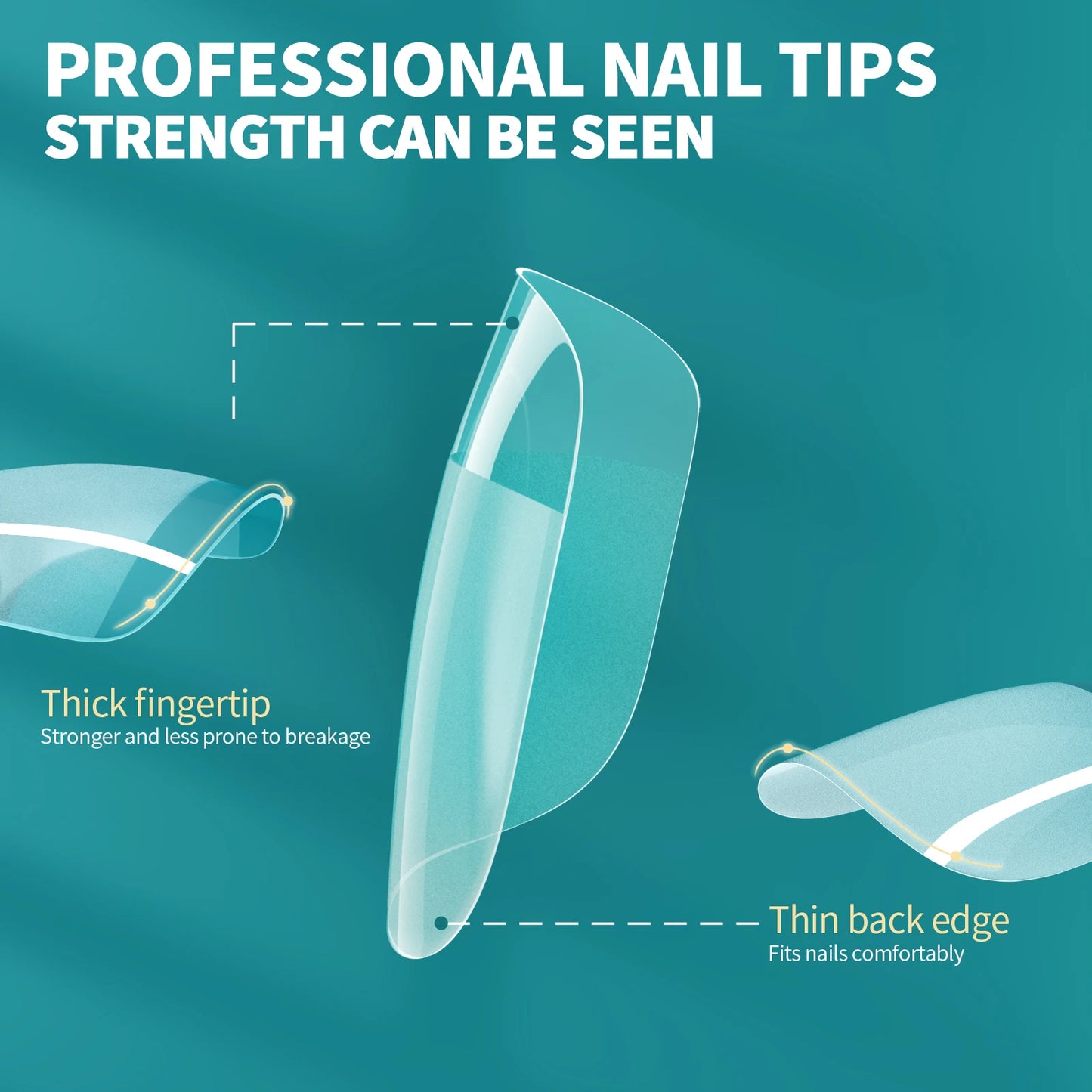 🍒Nailpop Extra Short Nail Capsule Half Matte Fake Nail Tips Almond Coffin Square Full Cover Acrylic Artificial Nails 600/120pcs