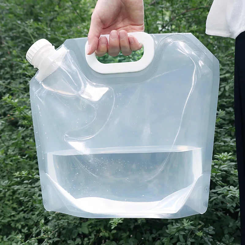 Foldable Portable Drinking Water Bag Outdoor Camping Hiking Water Storage Bag Thickened Large Capacity Water Container