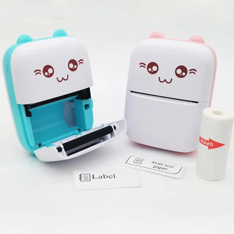 ☘️Portable Printer MINI CAT  Wireless Bluetooth Android IOS Printers