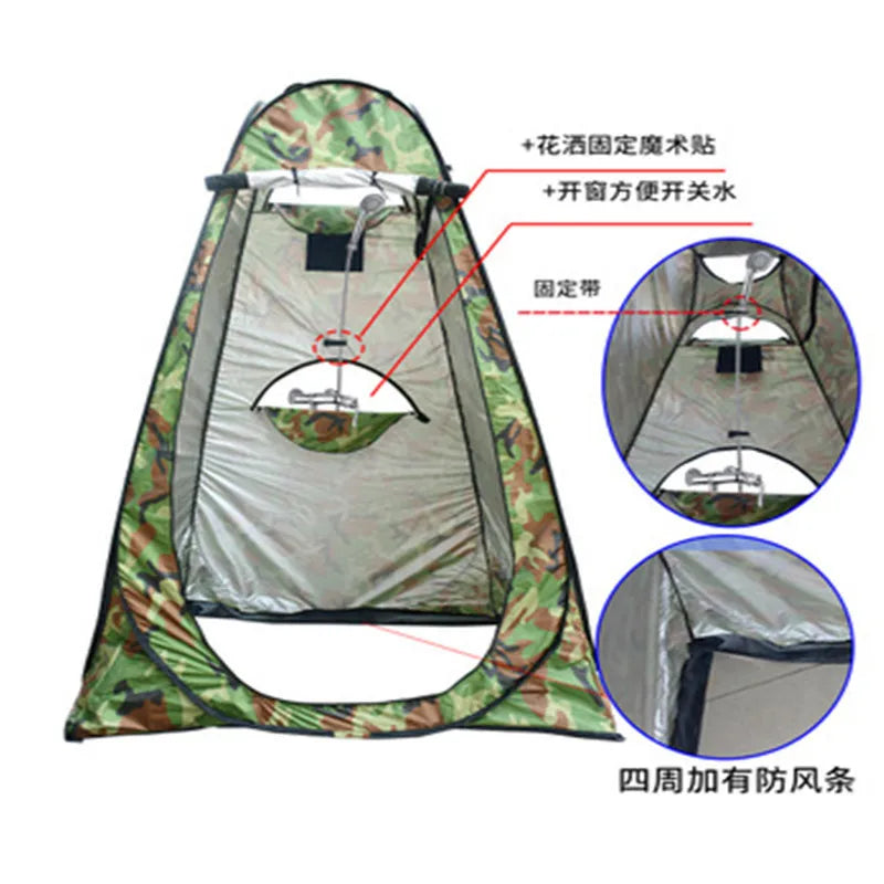 Outdoor Camping Toilet Changing Tent Shower Bath Tent Fishing Photography Bathroom Changing Shed Auto Speed Open Tents Camping