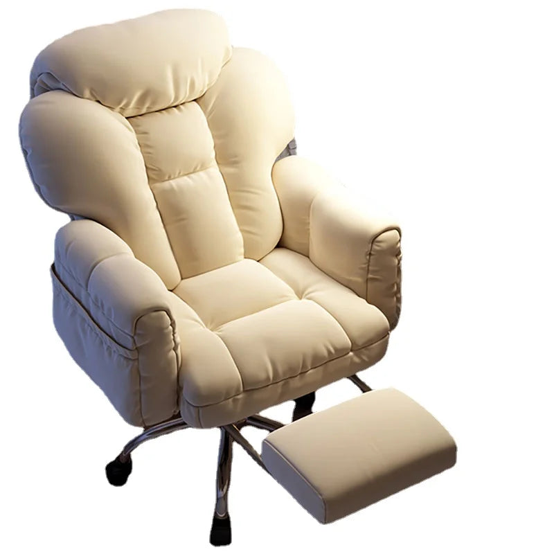 Ergonomic Luxury Office Chair Beige Armrest Pads Home Mobile Office Chairs Height Extender Cadeira Gamer Garden Furniture Sets
