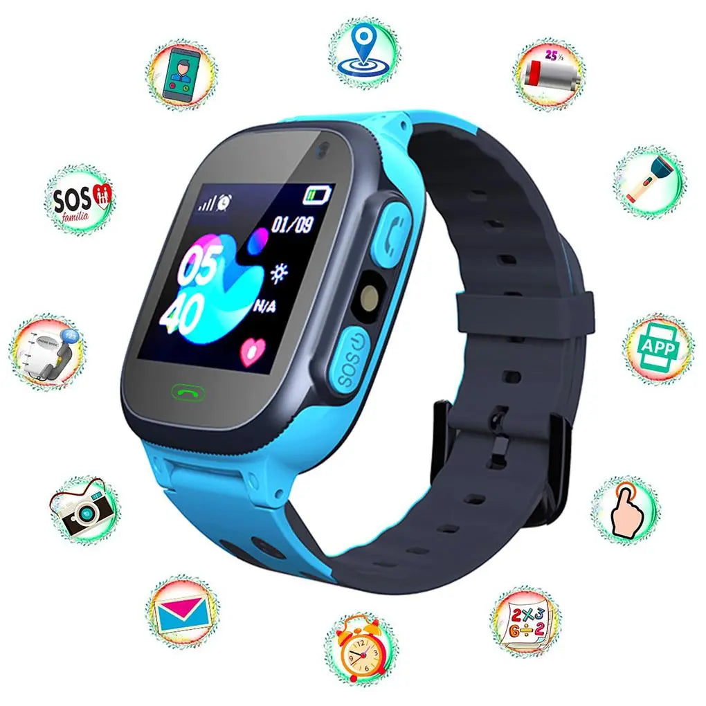 S1 2G Kids Smart Watch Phone Game Voice Chat SOS LBS Location Voice Chat Call Children Smartwatch for kids Clock