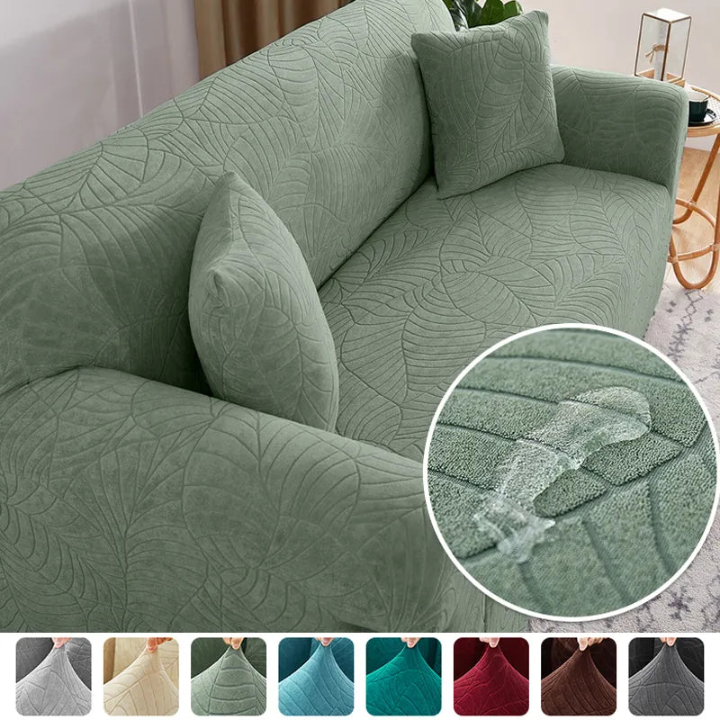 🪑Thick Jacquard Sofa Cover for Living Room Elastic Waterproof Sofa Cover 1/2/3/4 Seater L-shaped Corner Sofa Cover