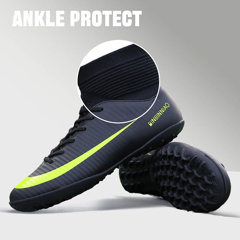 Wear Resistant Ankle Protect Arch Protect Elastic Comfort Soccer Shoes