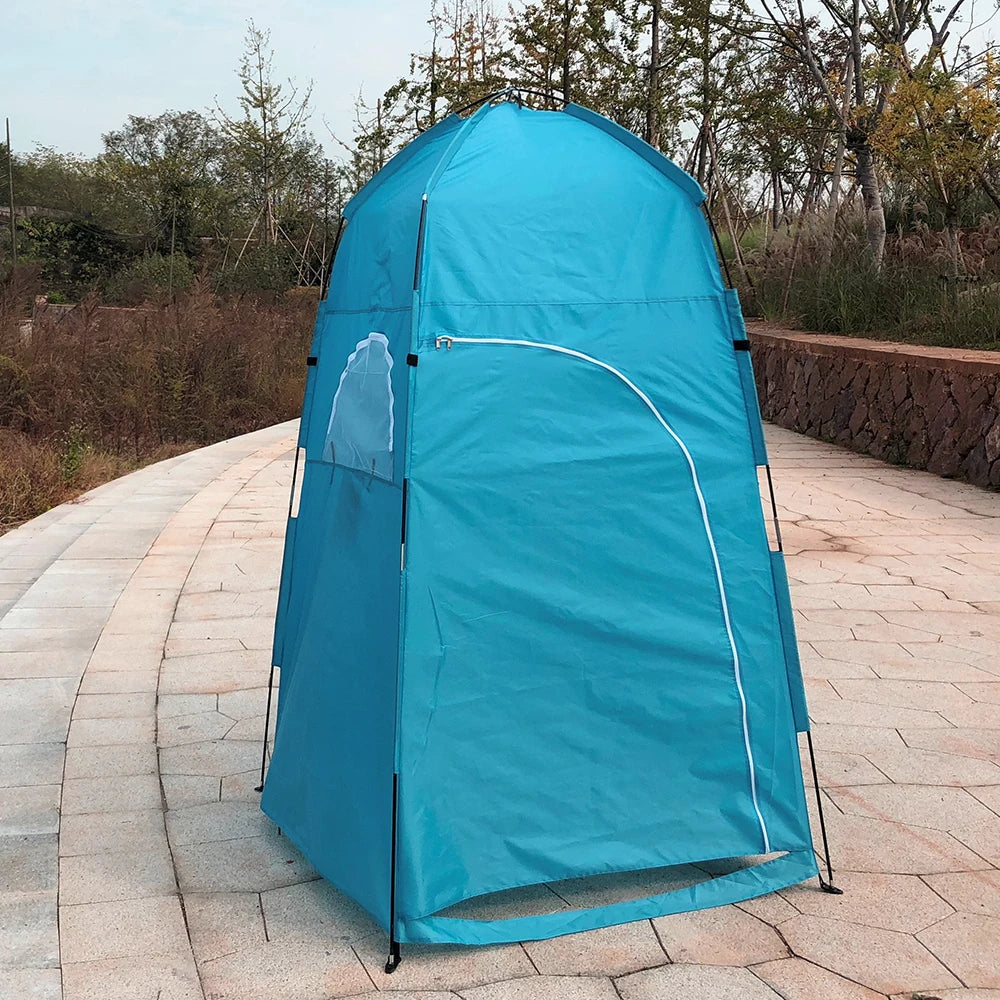 Outdoor Camping Beach Tent Shower Bath Changing Fitting Room Shower Tent Shelter Automatic Instant Tent Shade Awning Toilet Tent