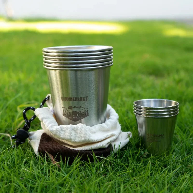 Camping Portable Water Cup Travel Coffee Cup Picnic Barbecue Beer Cup