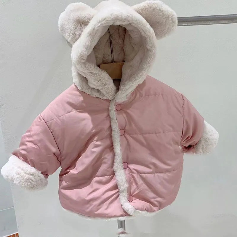 lili🦋 Kids Jackets for Girls Coat Winter Boy Girl Hoodies Clothes Newborn Baby Outwear Outfits Toddler Kid Clothing 0-4Y