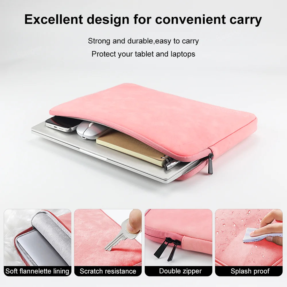 Laptop Sleeve Bag for Macbook Air Pro 13 13.3 14 15.4 15.6 Inch Notebook Pouch for Lenovo Asus HP Dell Portable Bag Cover Case