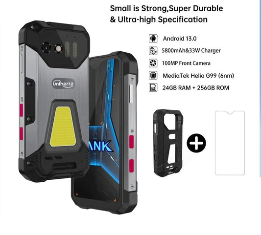 Mini1 Rugged Mini Phone 4.3" Display Android 13, Helio G99 Octa Core, 24GB 256GB, 100MP Cameras, 5800mAh,IP68