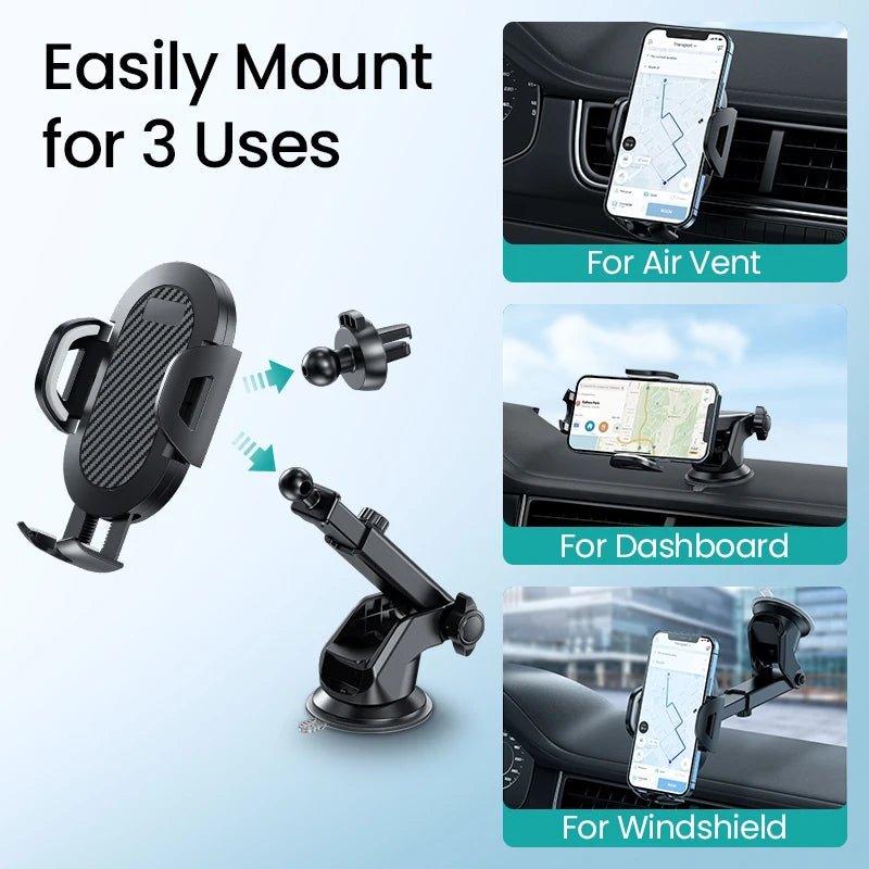 Car Phone Holder Mount Stand GPS Telefon Mobile Cell Support For iPhone Xiaomi Samsung Smartphone 360 Mount Stand