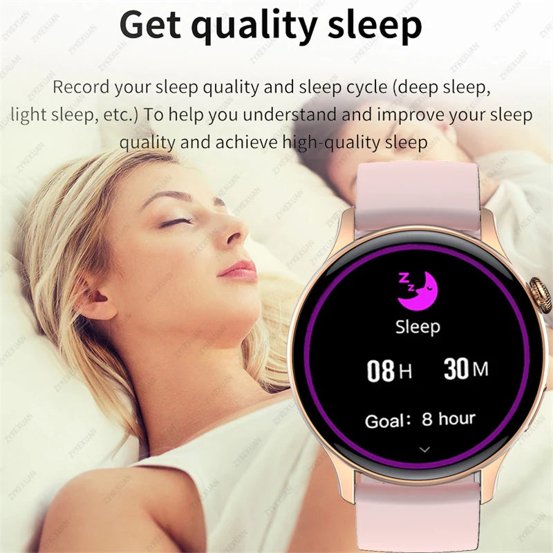 2023 New Smartwatch 1.43 inch Full Screen Bluetooth Calling Heart Rate Sleep Monitor Sport Models Smart Watch For Men Women+Box